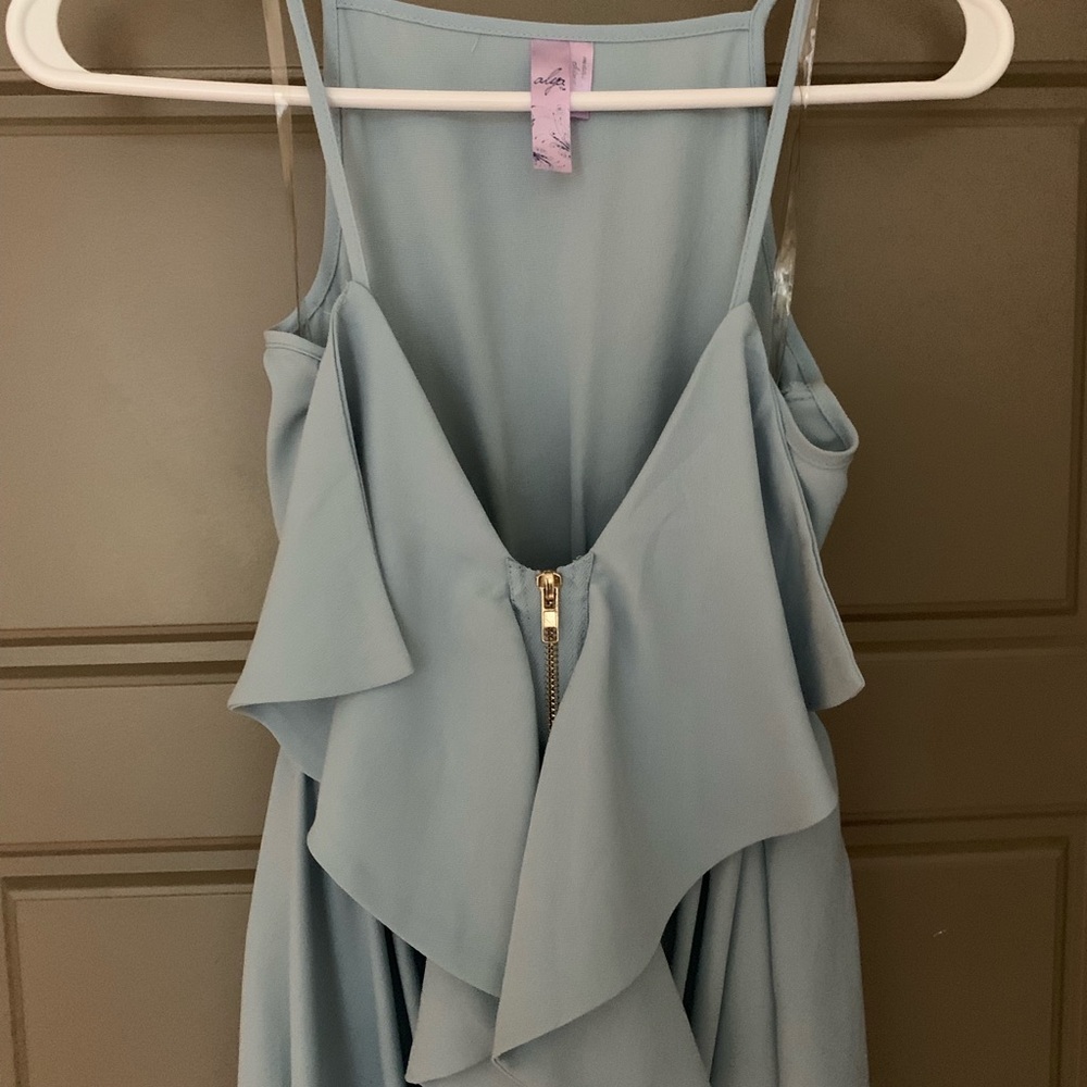 PRETTY IN BLIE RUFFLE DRESS - Picture 2 of 4
